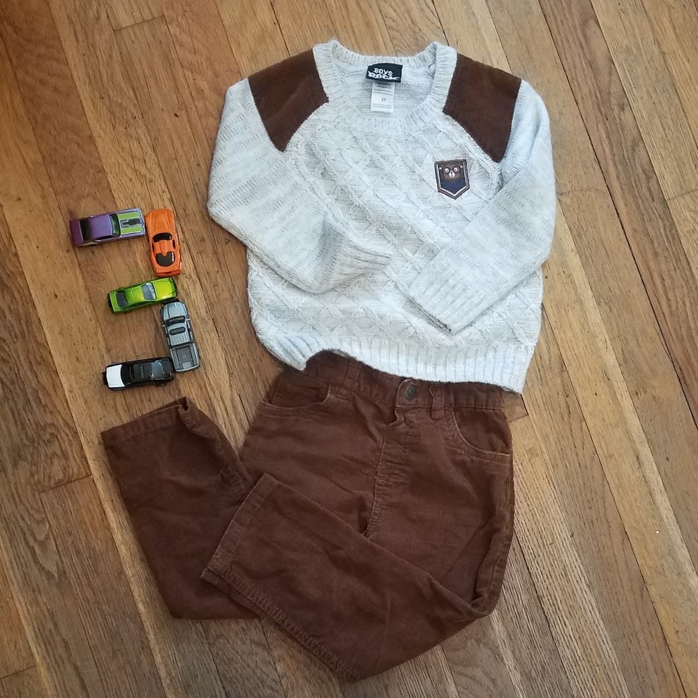Sold-Corduroy Sweater Set